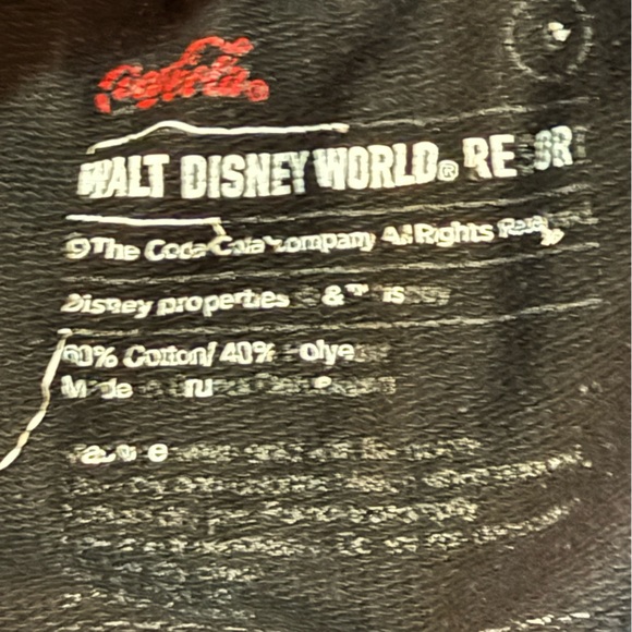 Disney Black Women's Athletic Lounge Shorts with Coca-Cola Logo - Picture 3 of 3